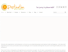 Tablet Screenshot of destinationwellness.com